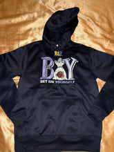 Load image into Gallery viewer, Front/ Back Embroidered Logo BOY Hoodie