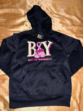 Load image into Gallery viewer, Front/Back Embroidered Logo Awareness Hoodie