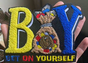 B💰Y Bet On Yourself Chenille Patch